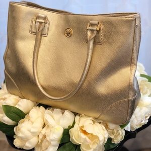 Tory Burch Gold Satchel